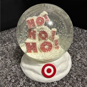 Target Holiday Snow Globe with Red Design